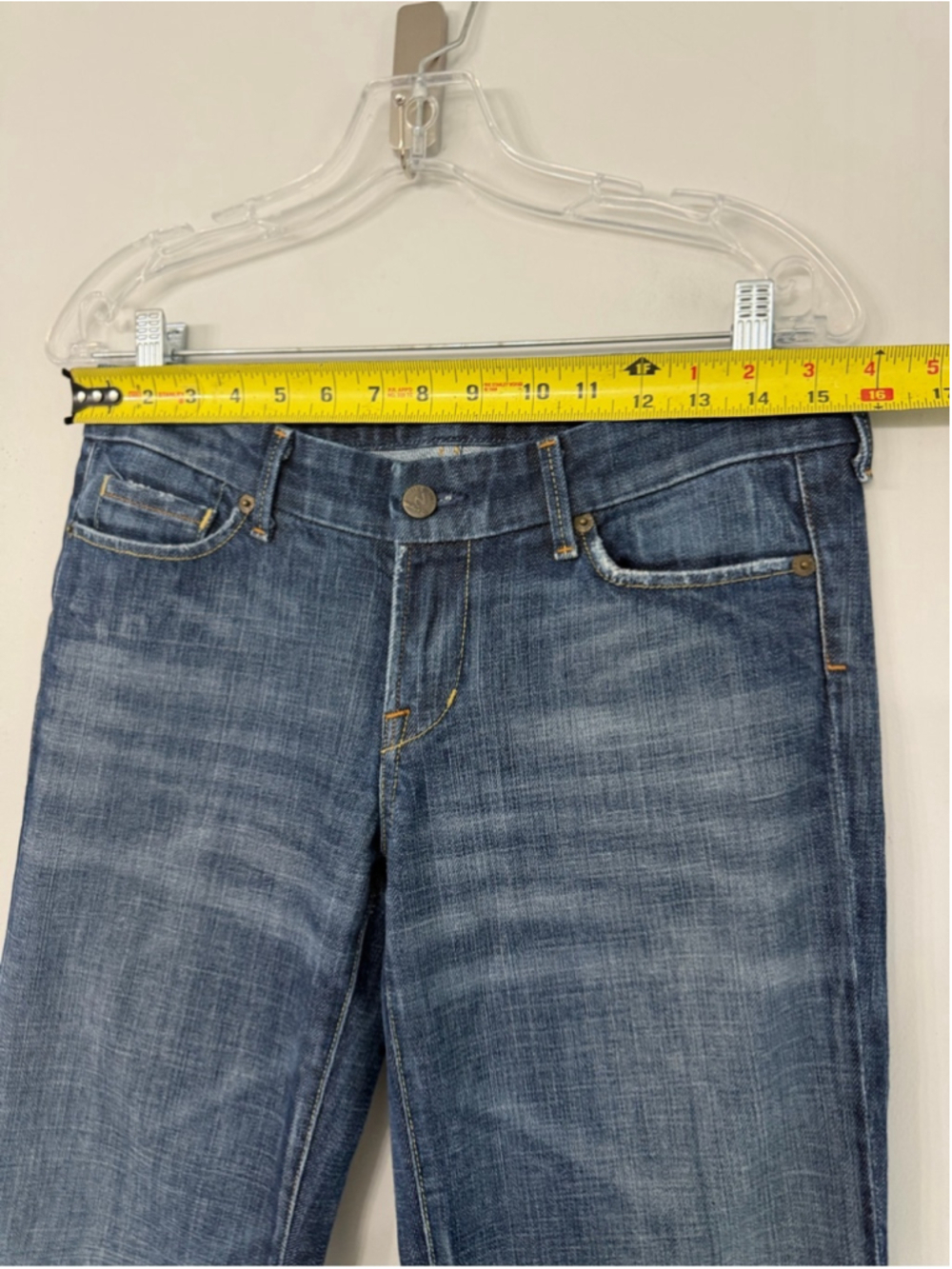 Citizens of Humanity Women’s 29 Kate Low Waist Full Leg Stretch flare jeans dark - Picture 3 of 13